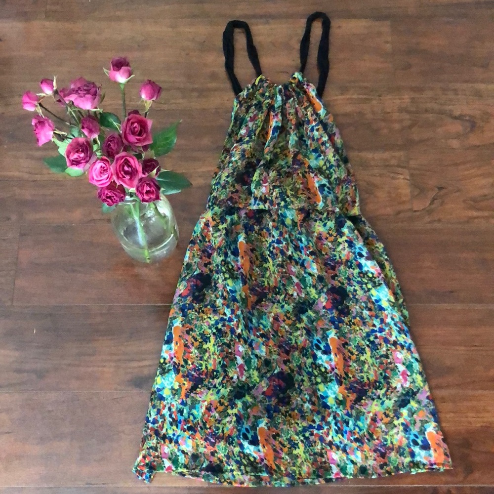 Dainty Open back Halter dress